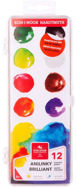 Анилинови бои Koh-I-Noor, 12 цвята