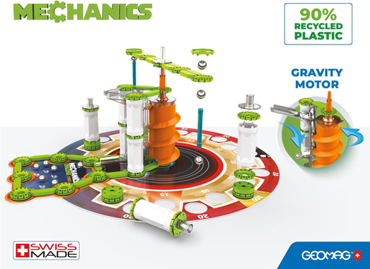 Магнитен конструктор Geomag Mechanics - Предизвикателство, 185 части