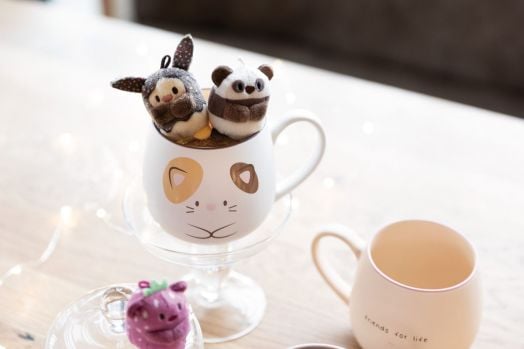 Плюшена играчка Nici Mymochi Minis - Зайче Pibu Cake, 5 см.