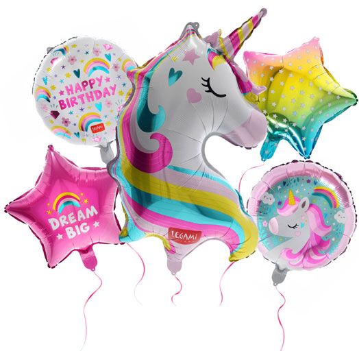 Комплект балони Legami - Birthday Party, Еднорог