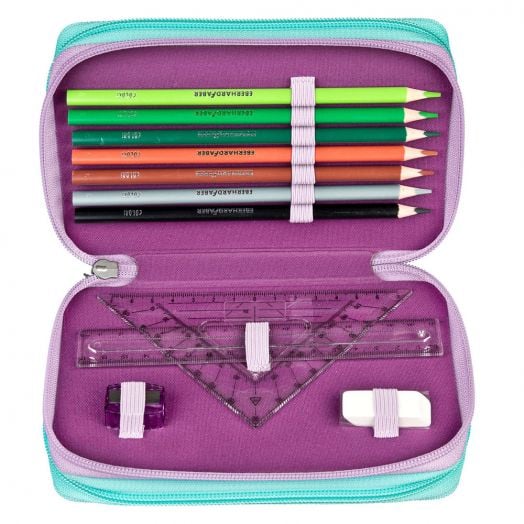 Пълен ученически несесер Undercover Frozen с три отделения, модел 2024