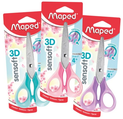 Ножица Maped Sensoft Pastel, 13 см.