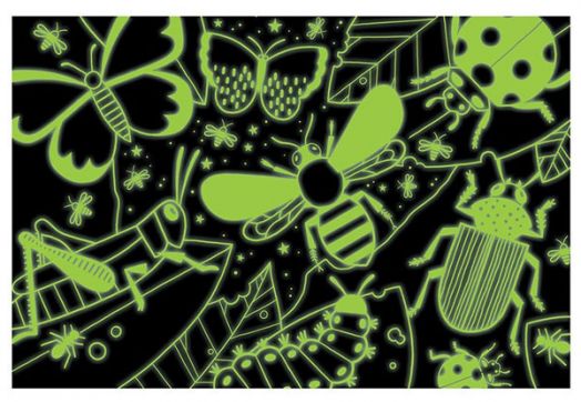 Детски светещ пъзел Mudpuppy Amazing Insects - Невероятни насекоми, 100 части