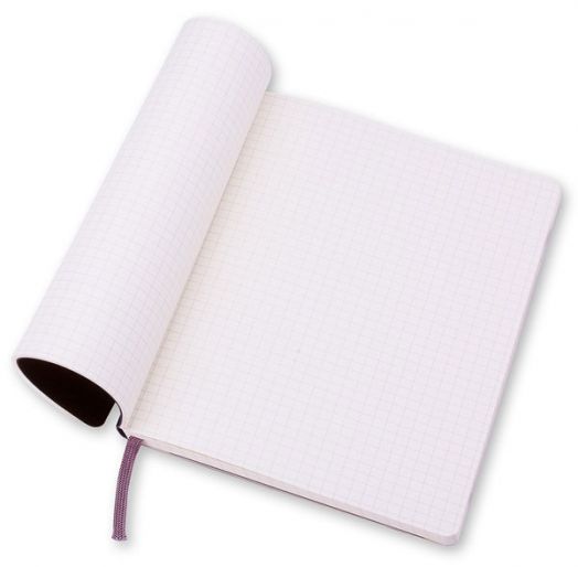 Голям черен тефтер Moleskine Classic Black с меки корици и листа на малки квадратчета