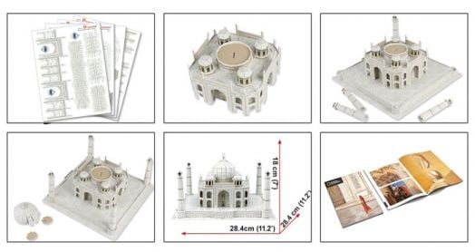 3D пъзел Cubic Fun National Geographic - Тадж Махал, 87 части