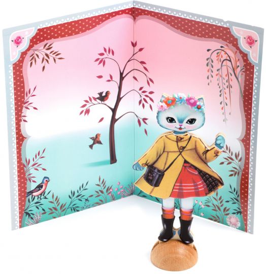 Творчески комплект Djeco: Облечи със стикери - Куклата