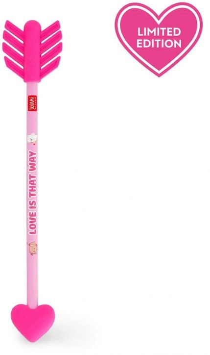 Молив с две ароматизирани гумички Legami - Go Cupid