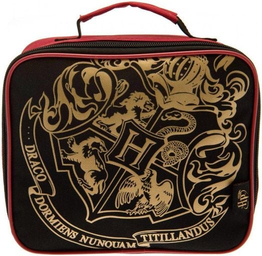 Чанта за обяд Harry Potter Hogwarts, черна