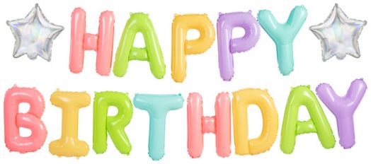 Фолиев балон PartyDeco - Happy Birthday
