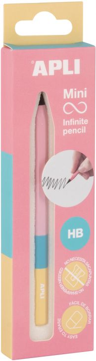 Графитен молив Apli Infinite Mini - Pink