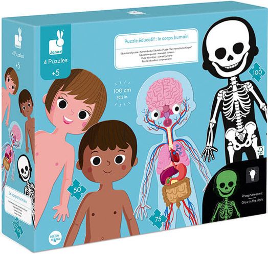 Образователни пъзели Janod - Човешкото тяло