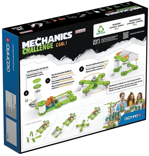 Магнитен конструктор Geomag Mechanics - Предизвикателство, 96 части