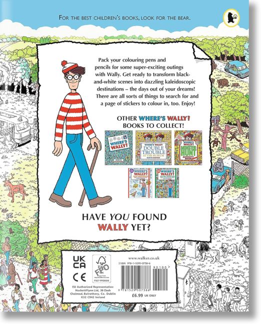 Where's Wally? Days Out: Colouring Book