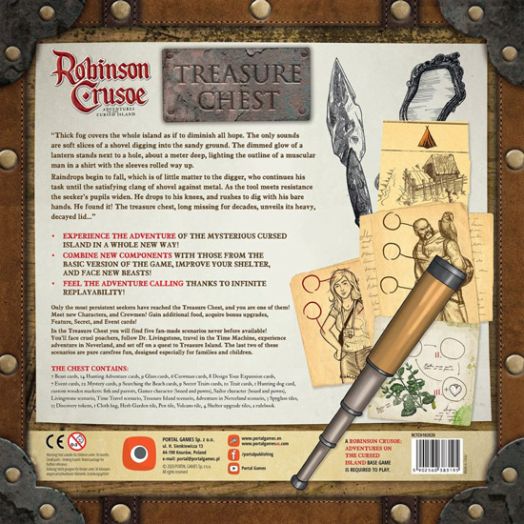 Разширение за настолна игра Robinson Crusoe: Adventures on the Cursed Island - Treasure Chest