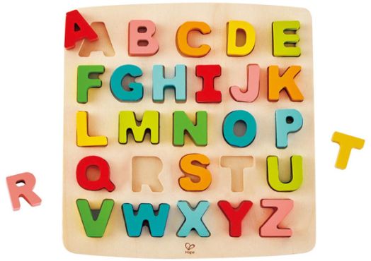Дървен пъзел Hape - Азбука