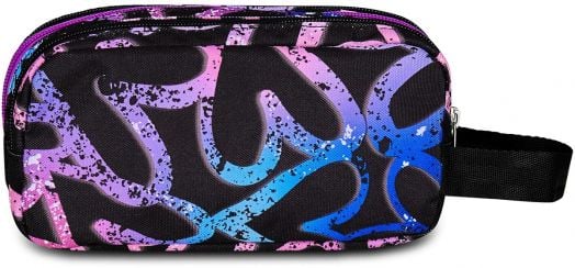 Ученически несесер Seven Freethink Lavender с три отделения и ръкохватка