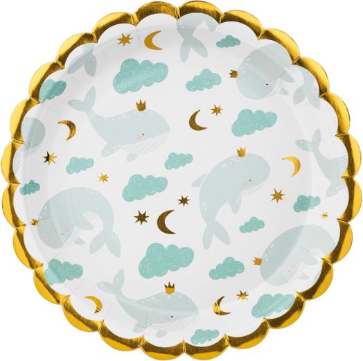 Чинийки PartyDeco - Кит, 6 бр.