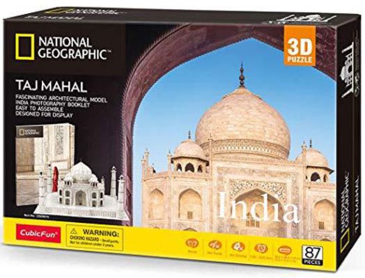 3D пъзел Cubic Fun National Geographic - Тадж Махал, 87 части
