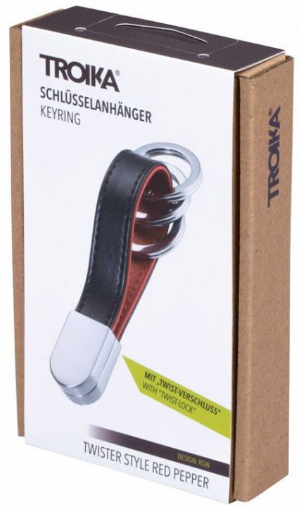 Ключодържател Troika Twister Style Red Pepper