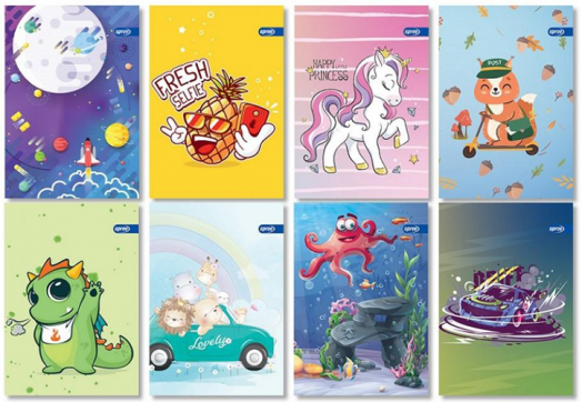 Тетрадка Spree Basic A5, 20 листа, малки квадратчета