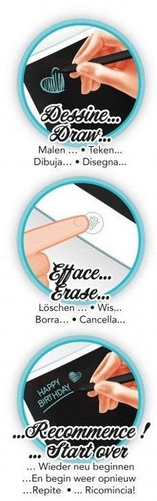 Детска играчка Buki Be Teens: Магически LCD таблет