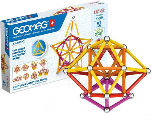 Магнитен конструктор Geomag - Classic, 93 части