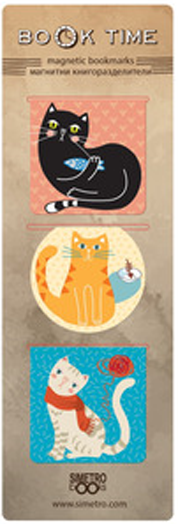 Магнитни разделители за книга Book Time - Три котки