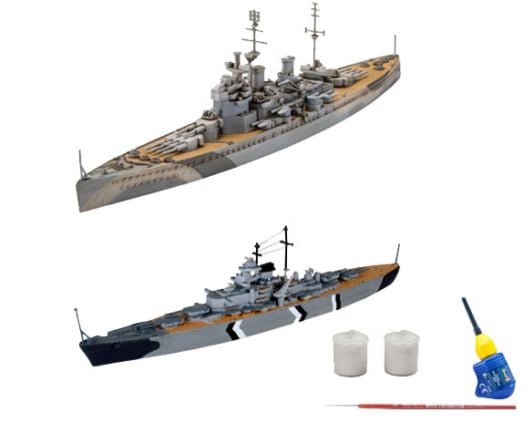 Комплект сглобяеми модели Revell - Военни кораби Bismarck и HMS King George V