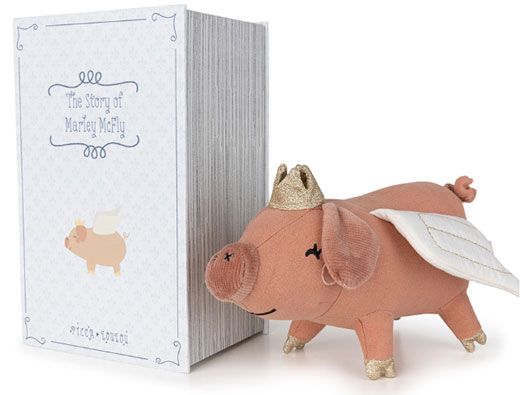 Плюшена играчка Picca Loulou - Прасенце Marley McFly, в кутия