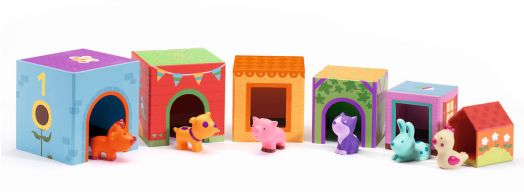 Детски кубчета с животни Djeco