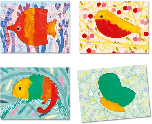 Комплект за оцветяване Djeco - Squirt and Spread