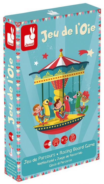 Настолна игра Janod Carrousel - Играта на гъската