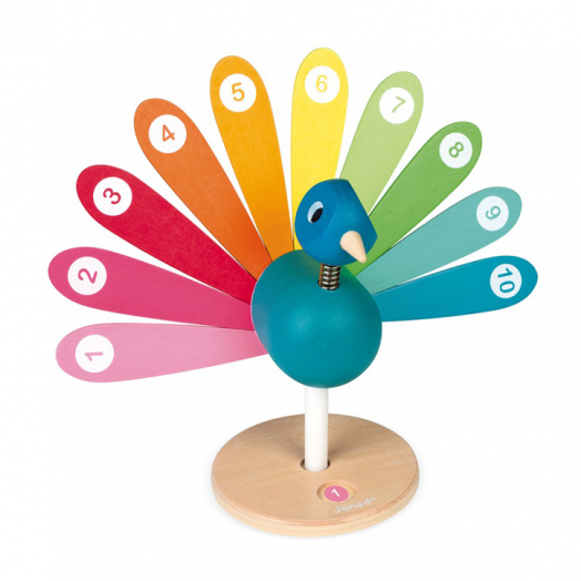 Уча се да броя Janod - Peacock