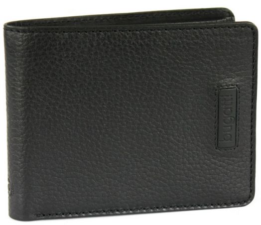 Портфейл Bugatti Pregio 8CC с монетник, черен