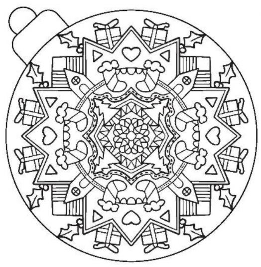 Оцветете играчките, украсете елхата! - зелена