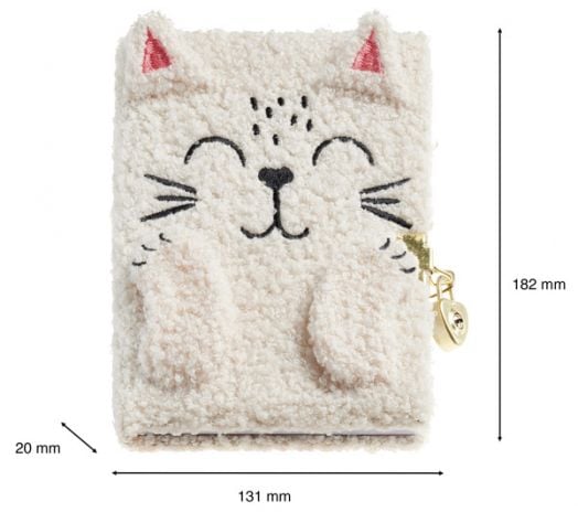 Таен дневник с ключ Miquelrius Back2Fun - Котка