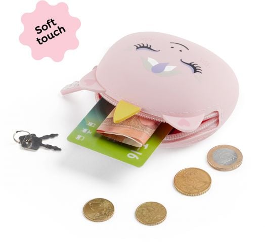 Силиконово портмоне за монети Miquelrius Back2Fun - Еднорог