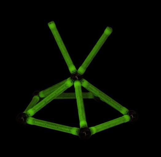 Магнитен конструктор Geomag Glow, 30 части