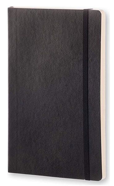 Класически черен тефтер Moleskine Classic Black с меки корици и листа на малки квадратчета