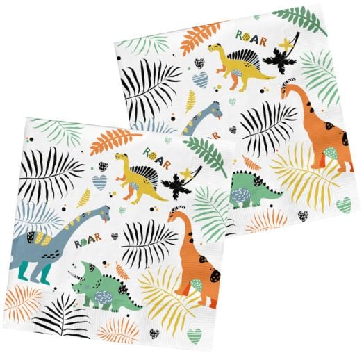 Салфетки Folat - Динозаври, 20 бр.