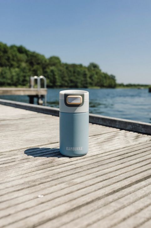 Стоманена термочаша Kambukka Etna Breezy Blue, 0.300 л.