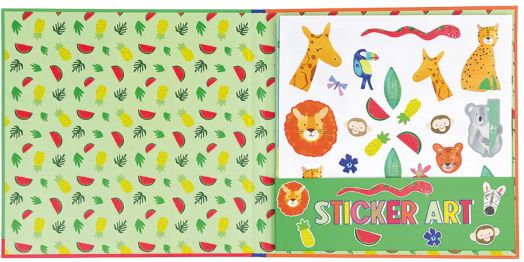 Творчески комплект със стикери Floss & Rock Sticker art - Jungle