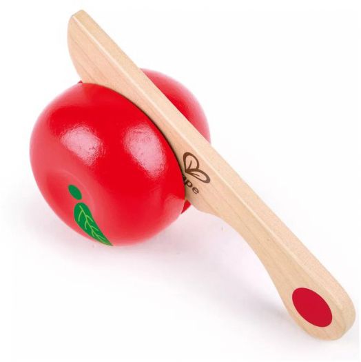 Игрален комплект Hape - Дървени плодове за рязане