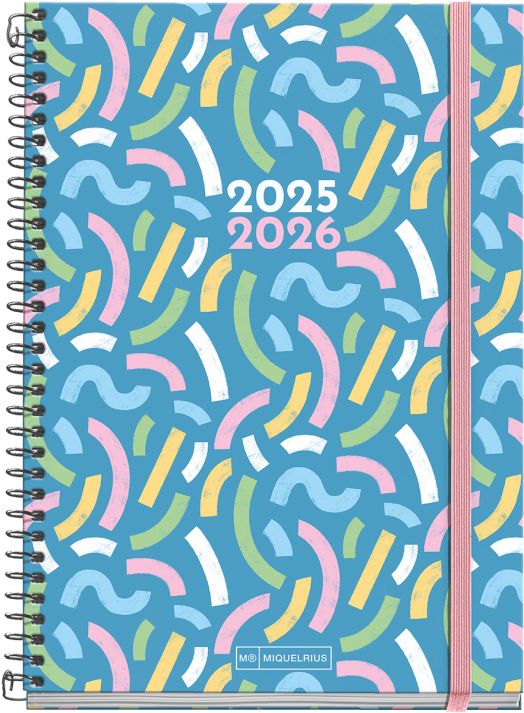 Седмичен тефтер - органайзер Miquelrius Serpentine от септември 2025 до юни 2026 г.