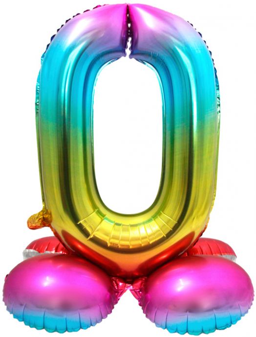 Фолиев балон Folat - Цифра 0, дъга