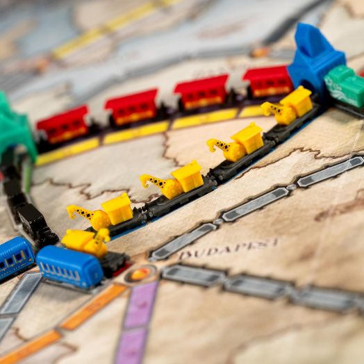 Разширение за настолна игра Ticket to Ride: Deluxe Train Set - Red