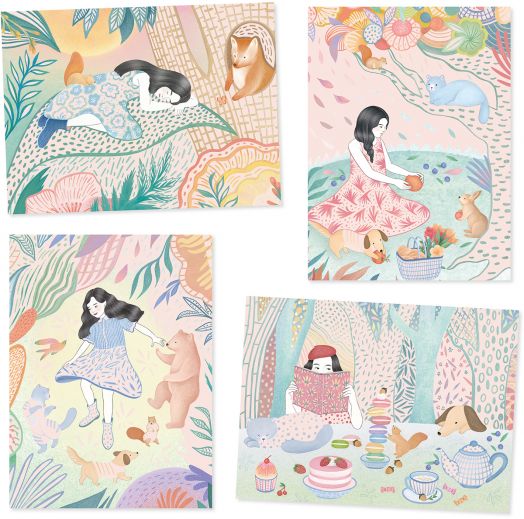 Скреч картини Djeco - Пикник