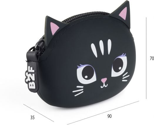 Силиконово портмоне за монети Miquelrius Back2Fun - Коте