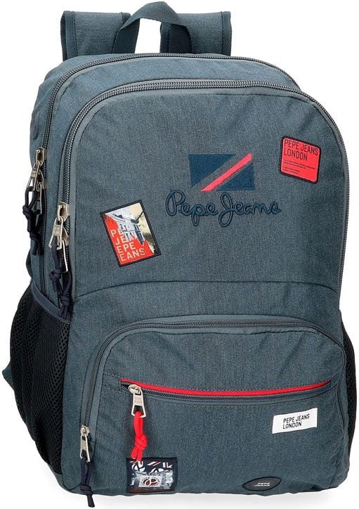 Ученическа раница Pepe Jeans Kay с две отделения и заоблен преден джоб