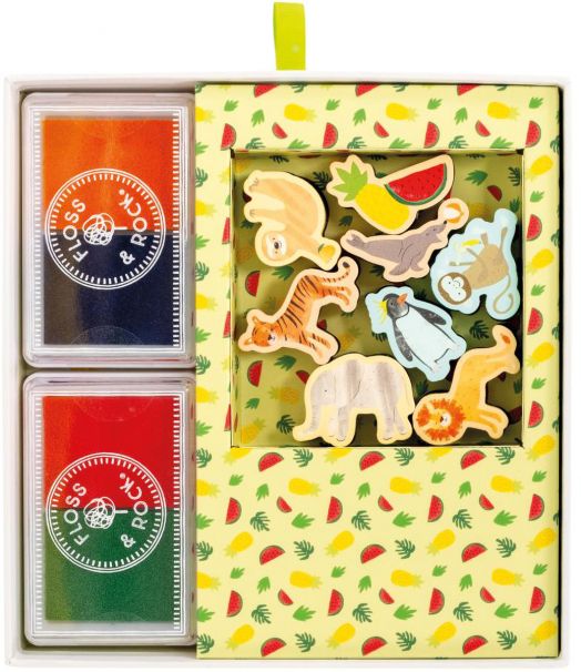 Детска игра с магнити и оцветяване Floss & Rock - Jungle